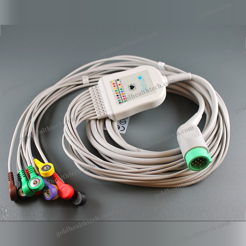 Cardiac Holter Monitor Ecg Cable