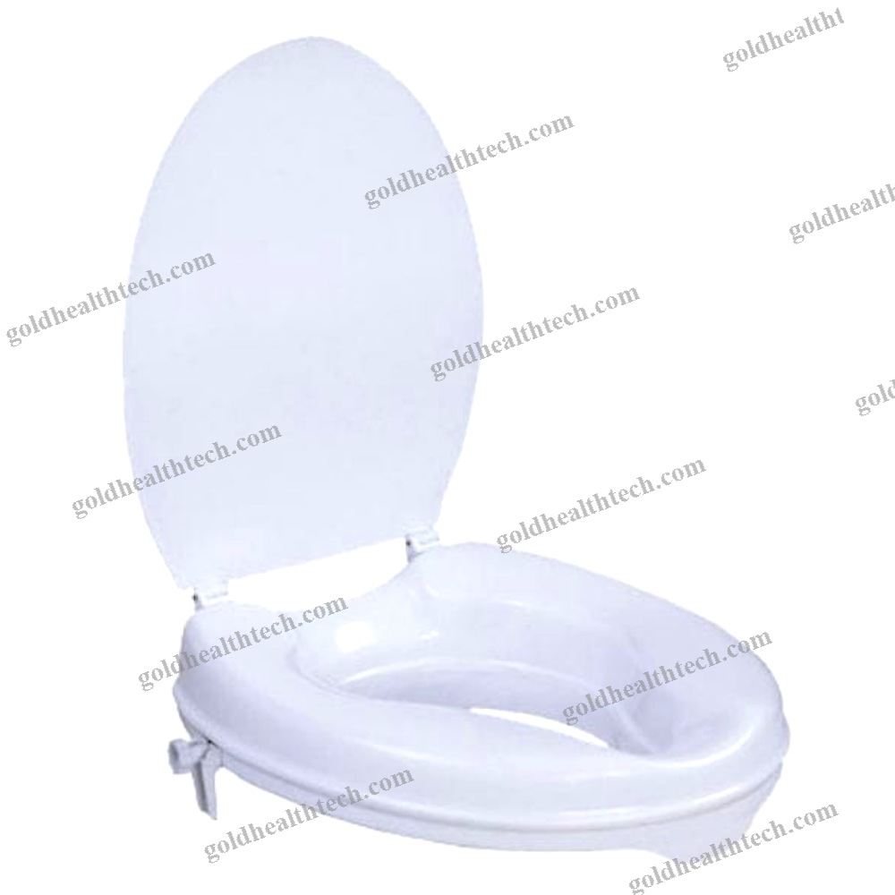 Raised Toilet Seat With Lid