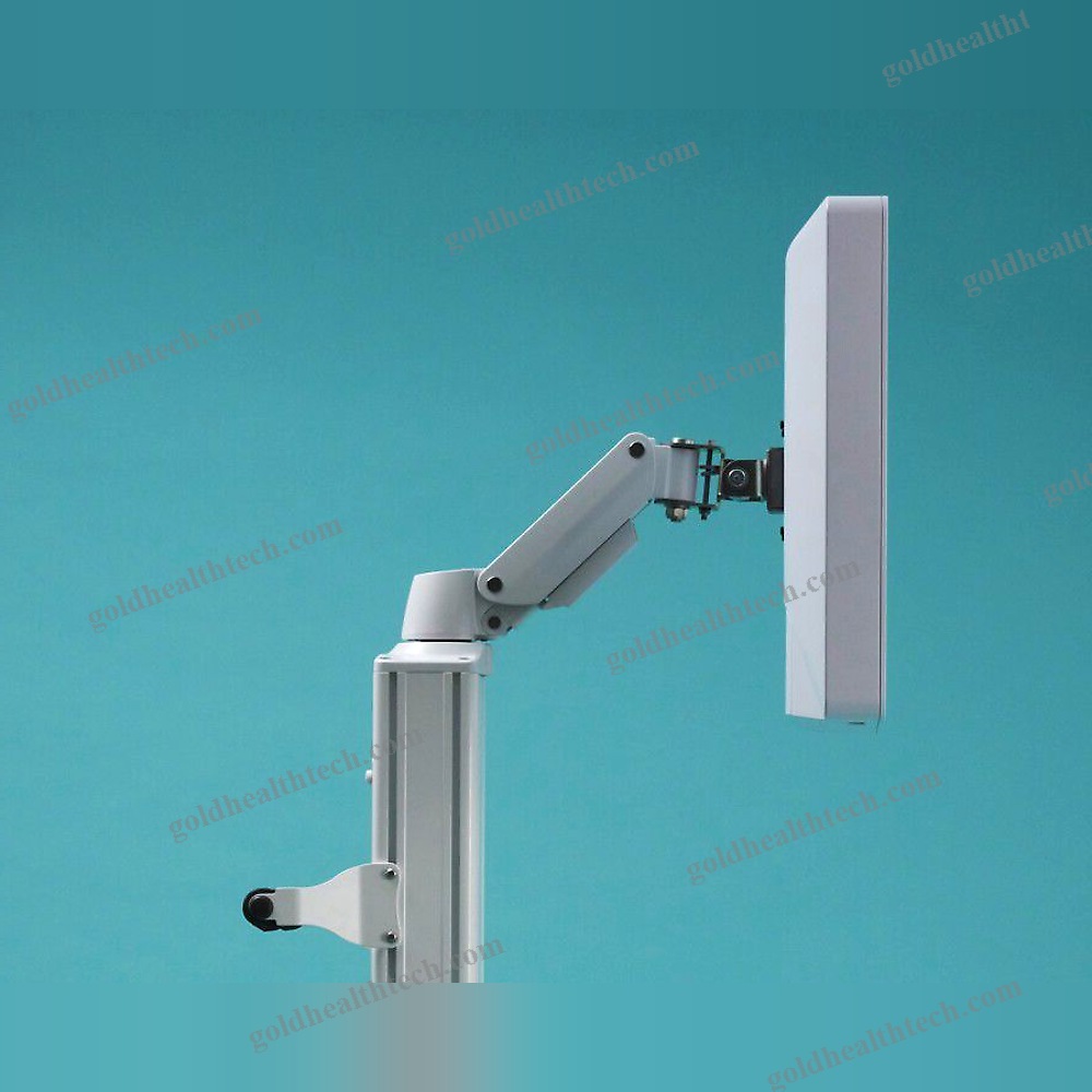 Monitor Support Pole On Casters
