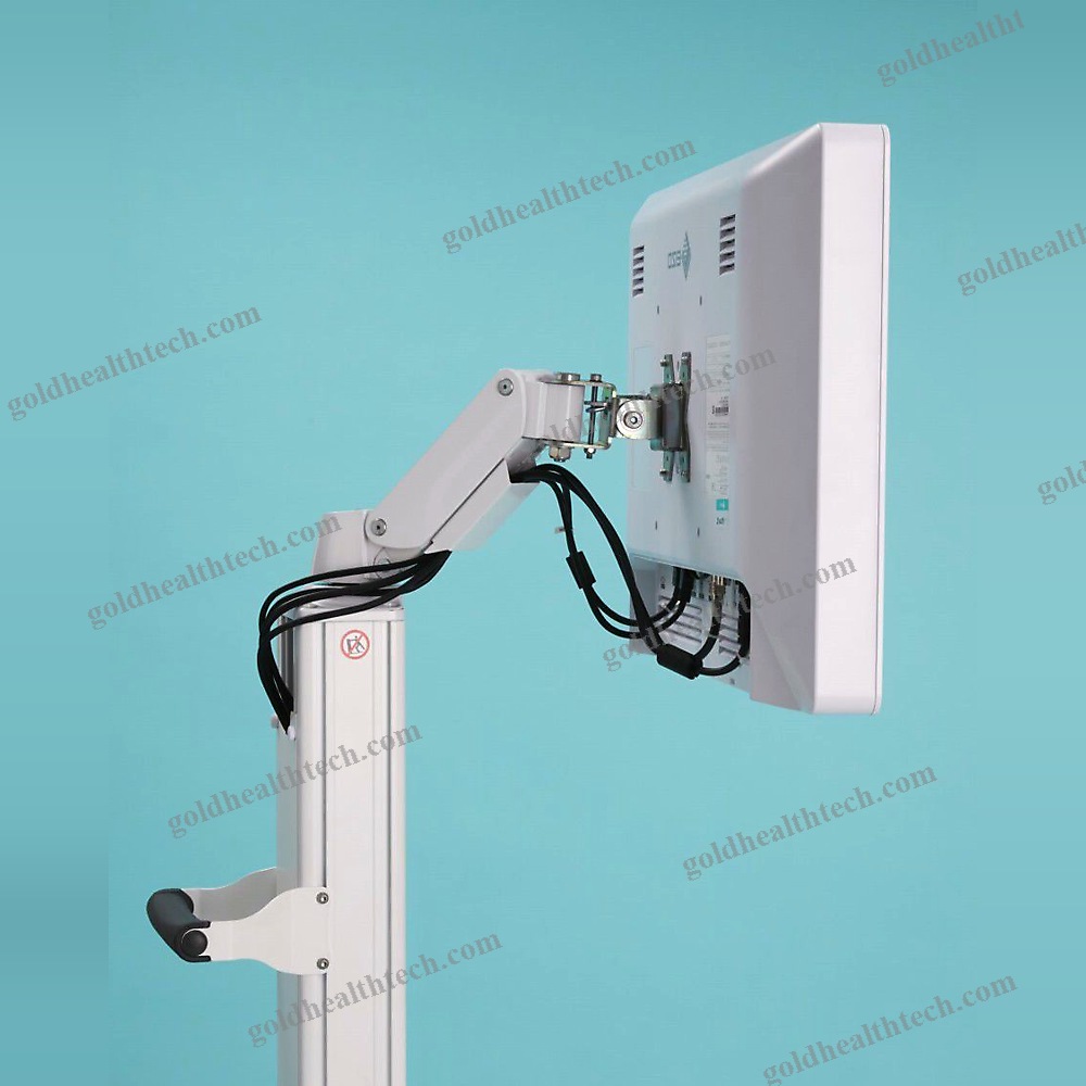 Monitor Support Pole On Casters