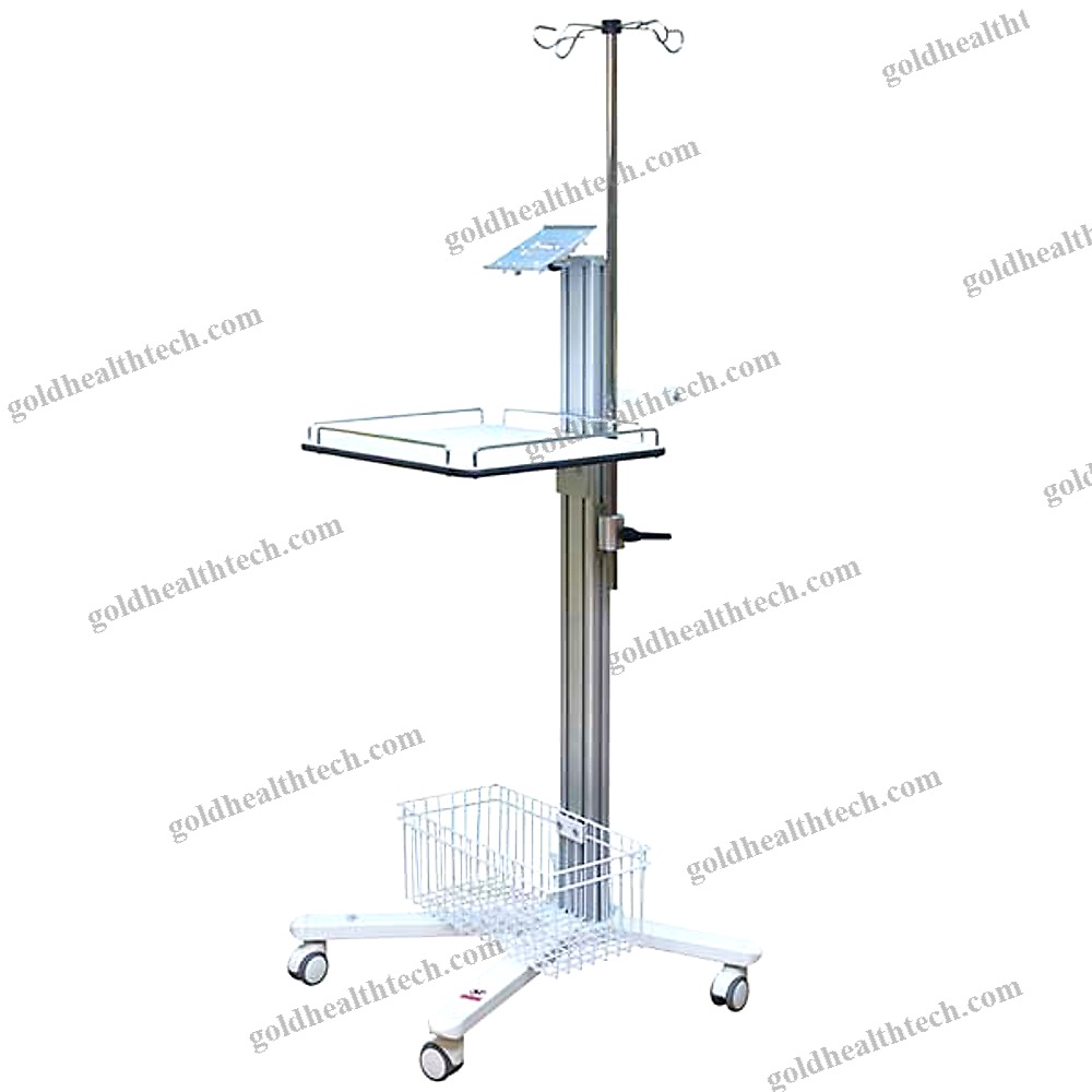 Monitor Support Pole On Casters