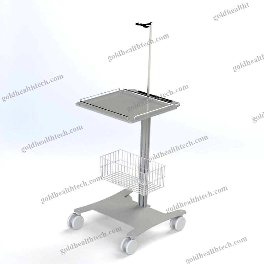 Monitor Support Pole On Casters