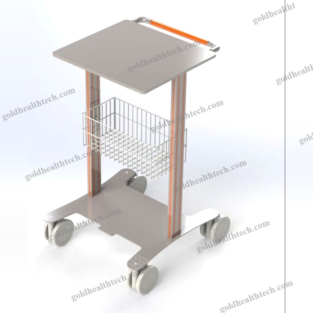 Monitor Support Pole On Casters