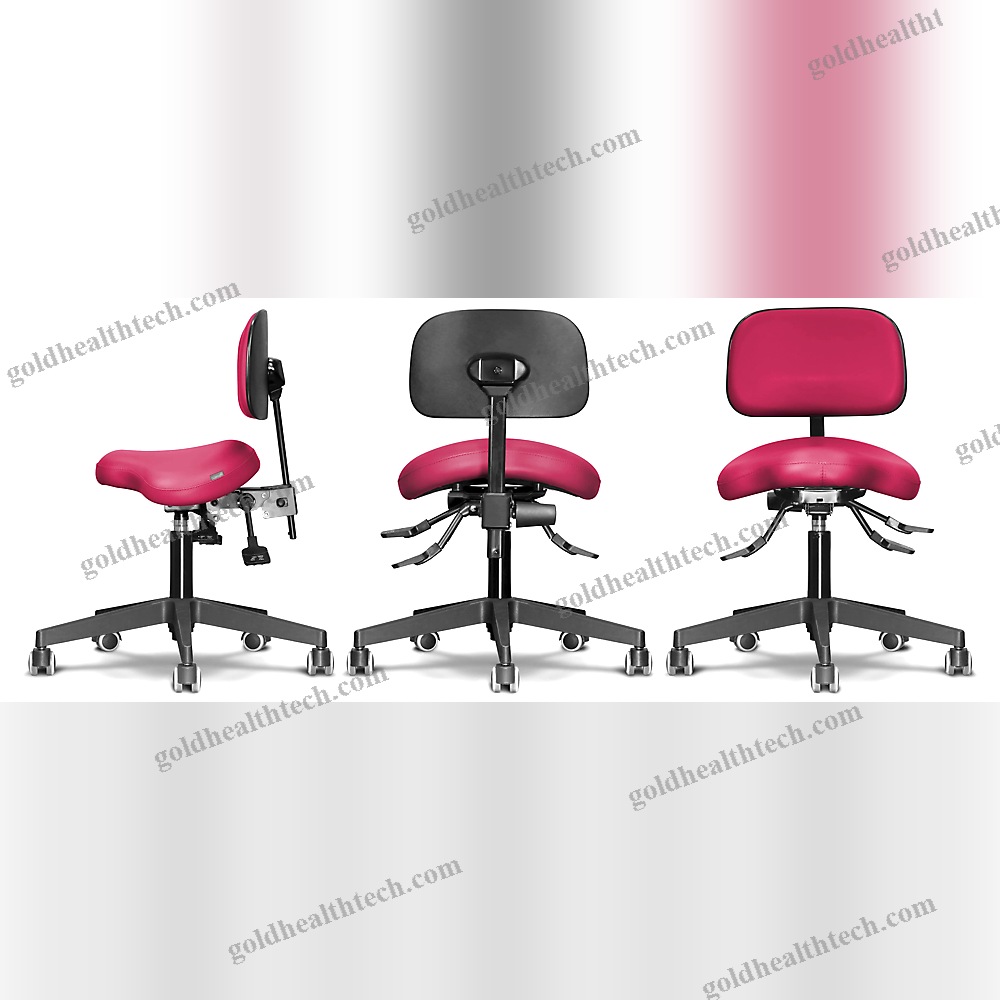 Height-Adjustable Doctor'S Chair