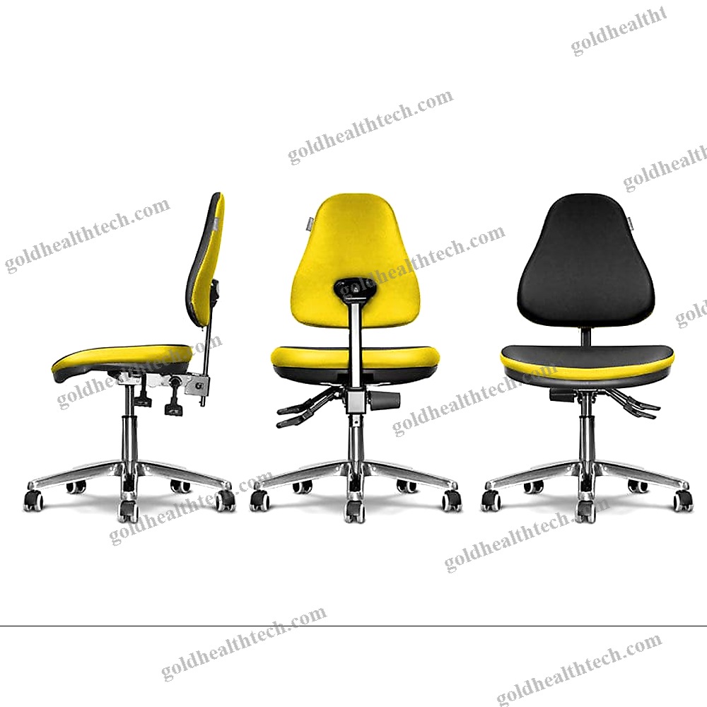 Height-Adjustable Doctor'S Chair