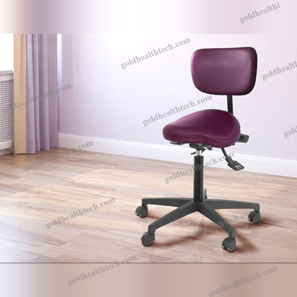 Height-Adjustable Doctor'S Chair