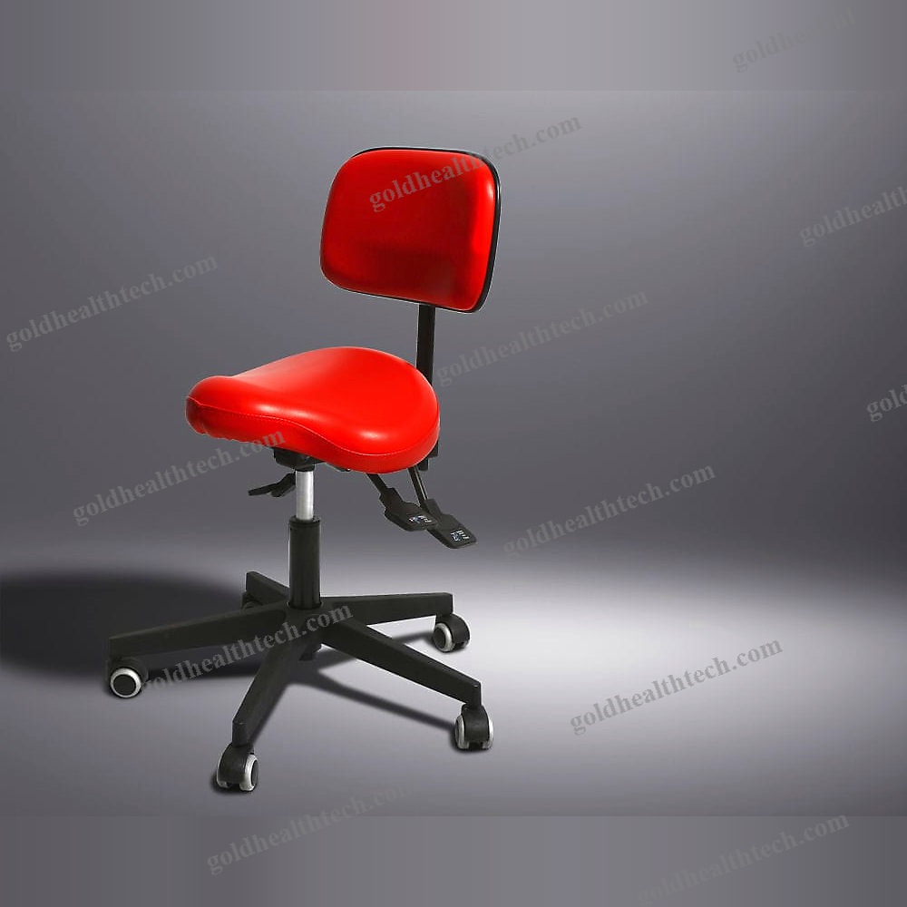 Height-Adjustable Doctor'S Chair
