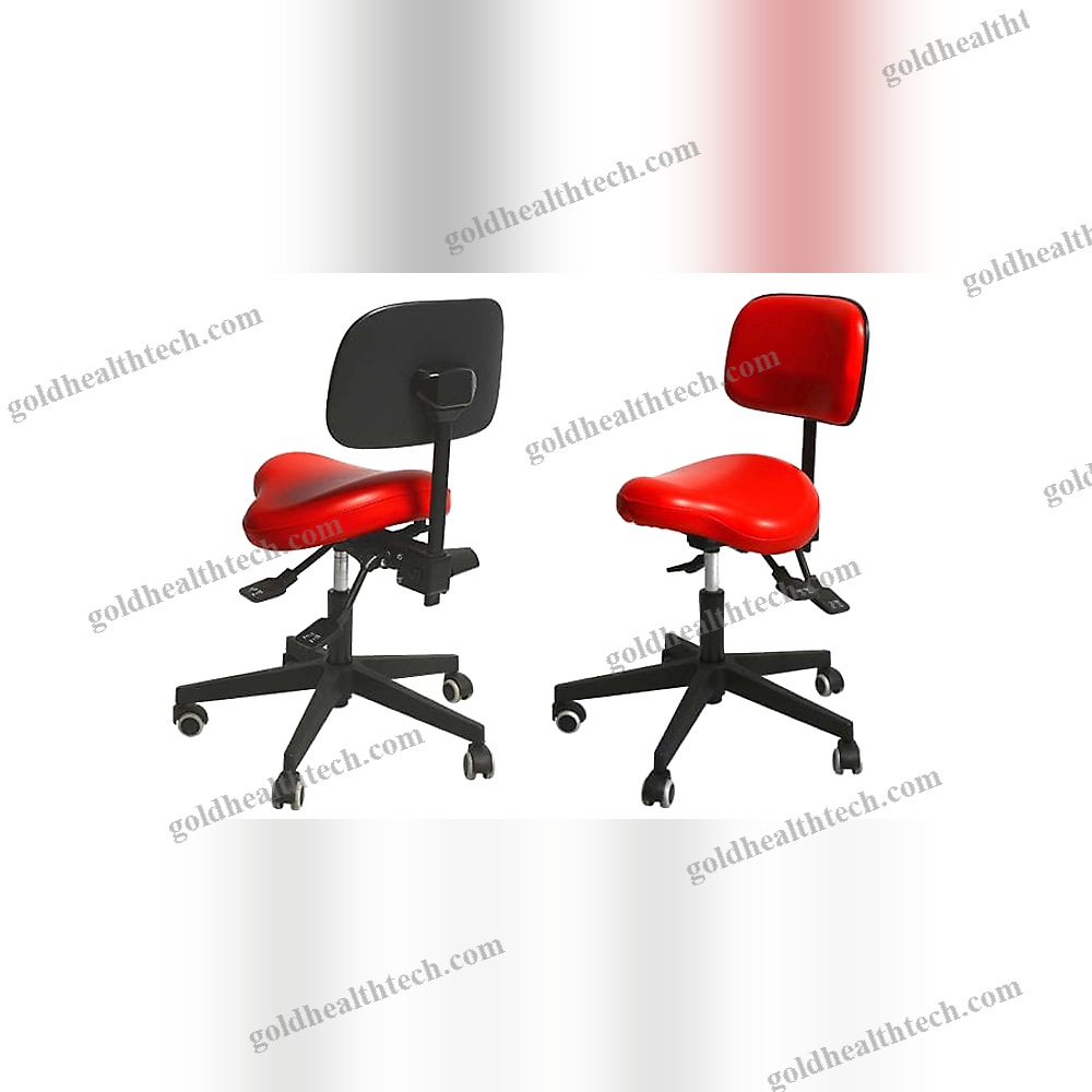 Height-Adjustable Doctor'S Chair