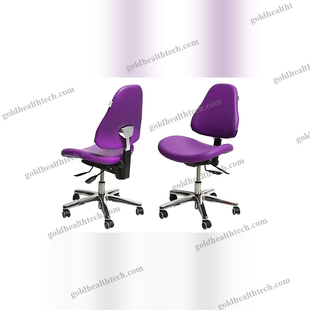 Height-Adjustable Doctor'S Chair