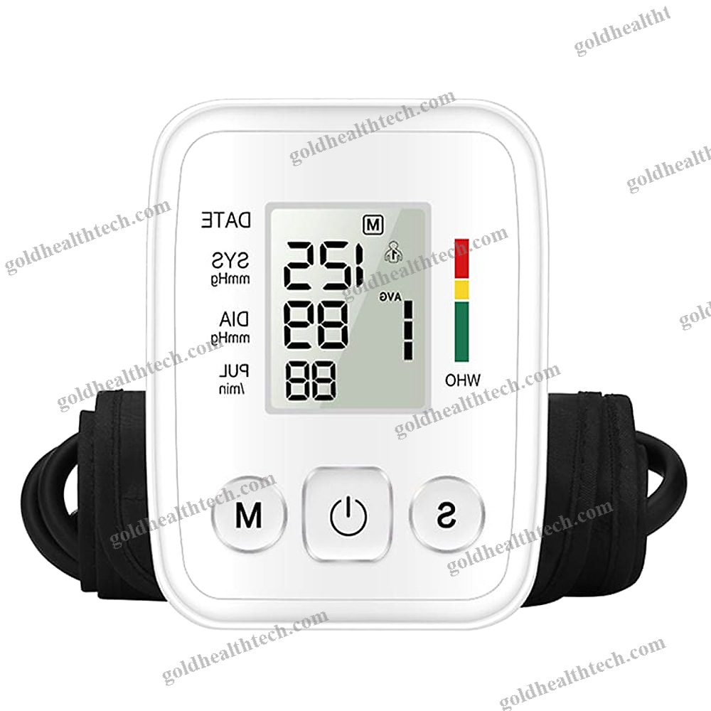 Cuff-Mounted Blood Pressure Monitor