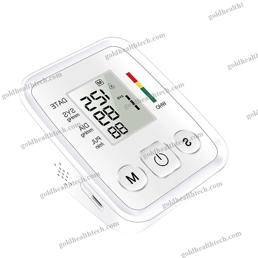 Cuff-Mounted Blood Pressure Monitor
