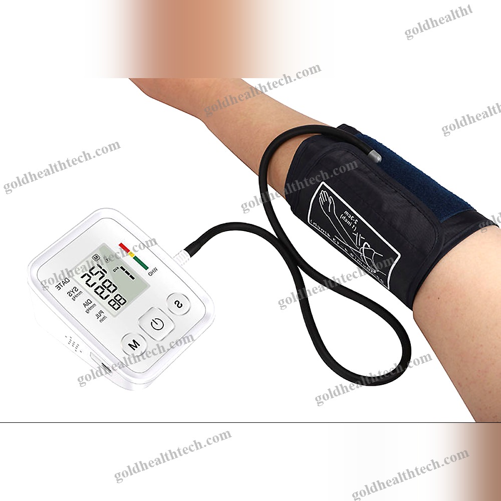 Cuff-Mounted Blood Pressure Monitor