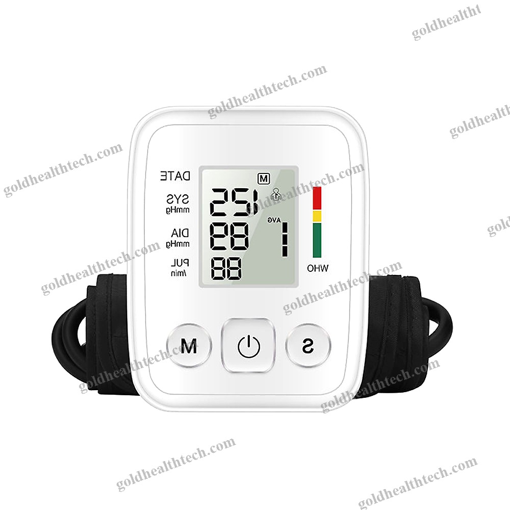 Cuff-Mounted Blood Pressure Monitor