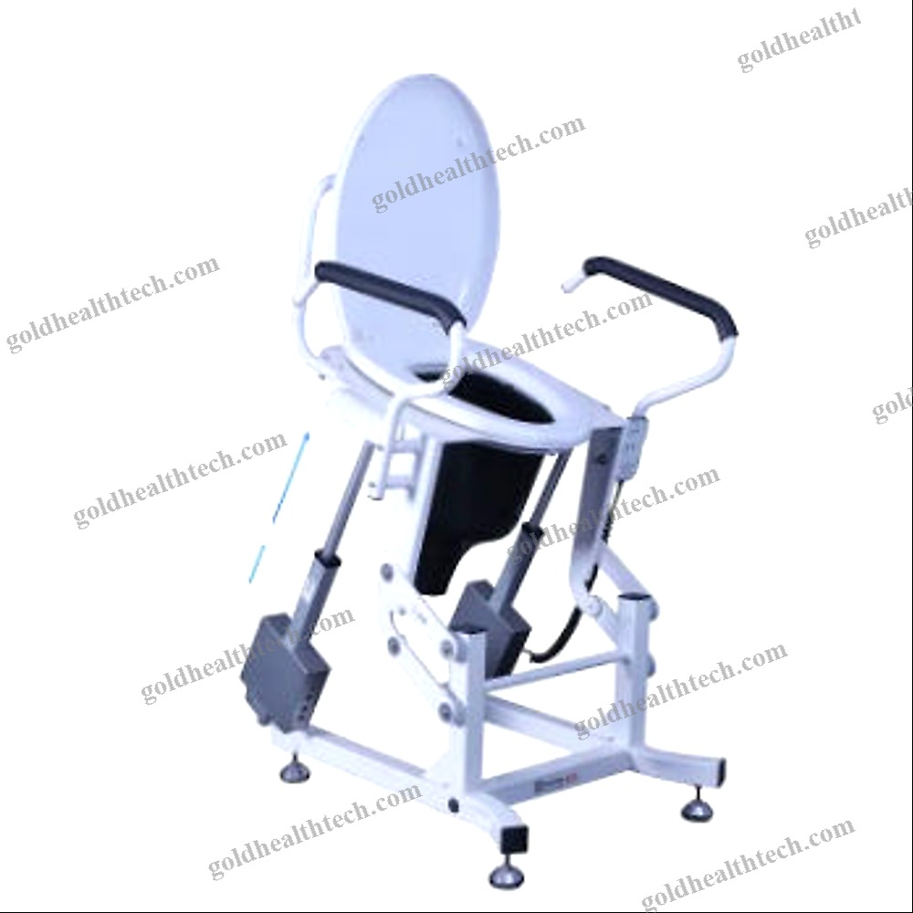 Raised Toilet Seat With Armrests