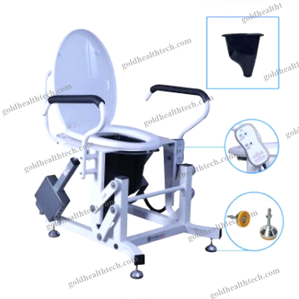 Raised Toilet Seat With Armrests