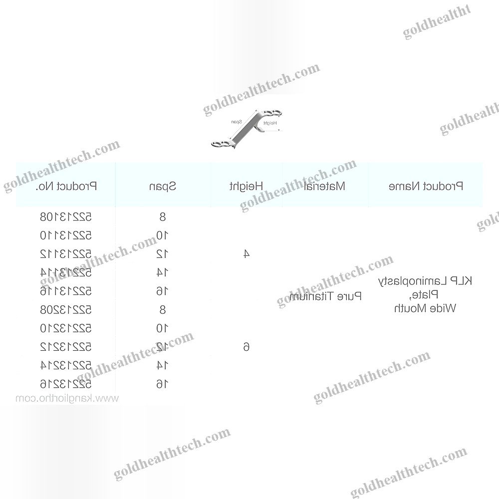 Vertebra Laminoplasty Plate