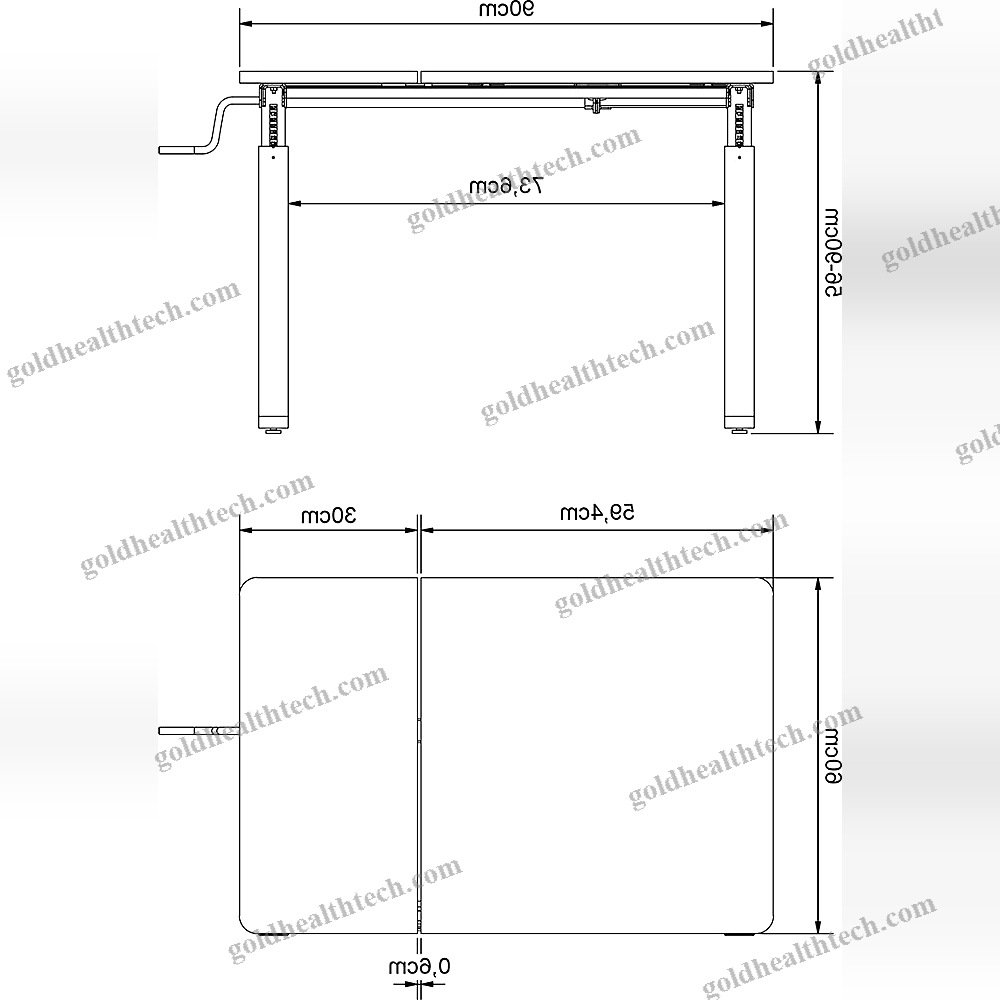 Height-Adjustable Ergotherapy Table
