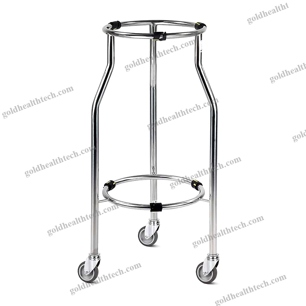 Double Bin Surgical Bowl Stand