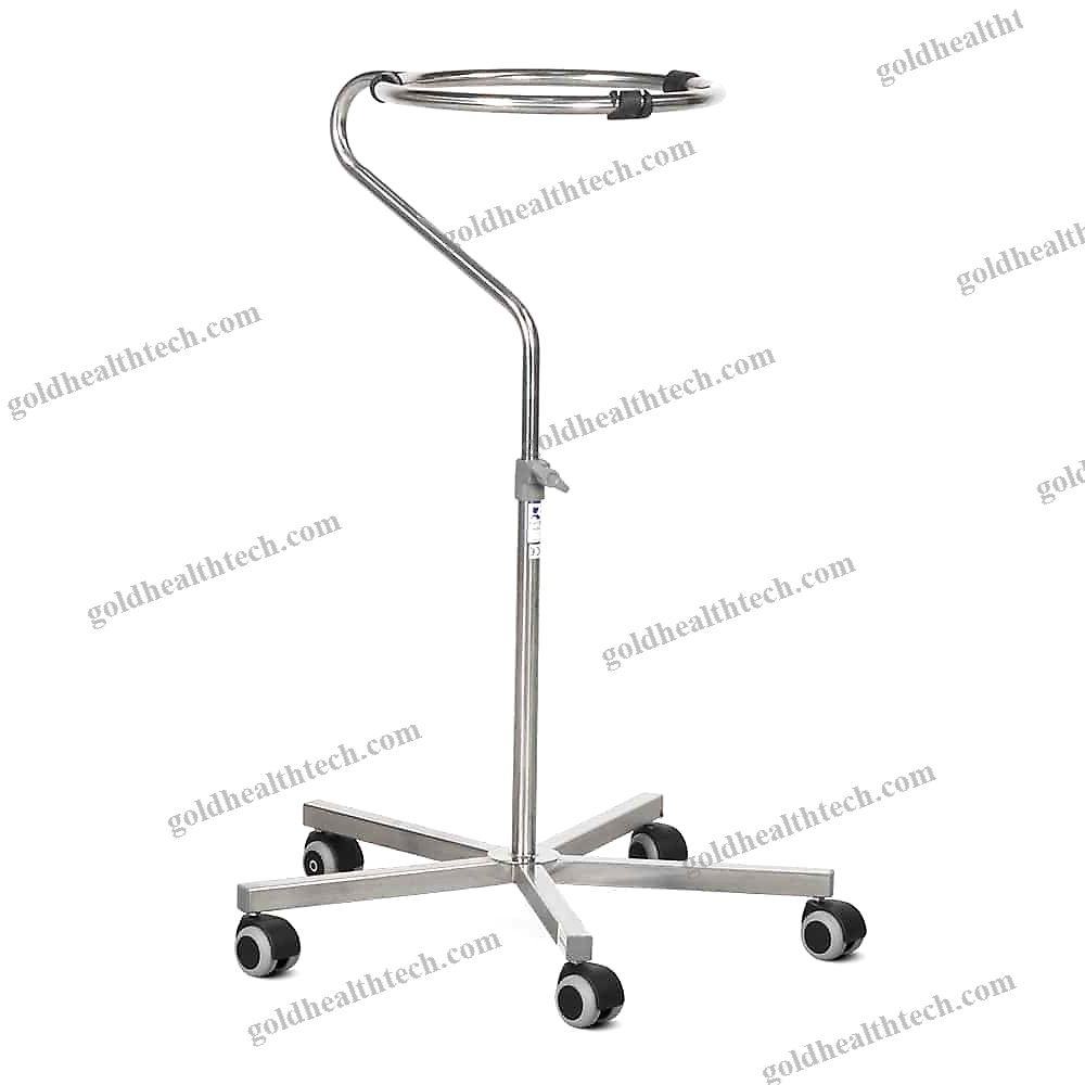 Double Bin Surgical Bowl Stand