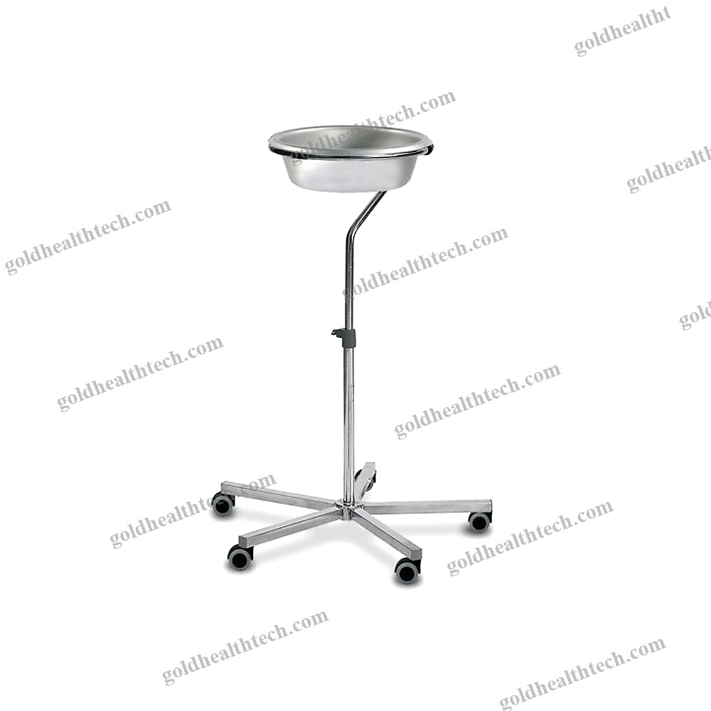 Double Bin Surgical Bowl Stand