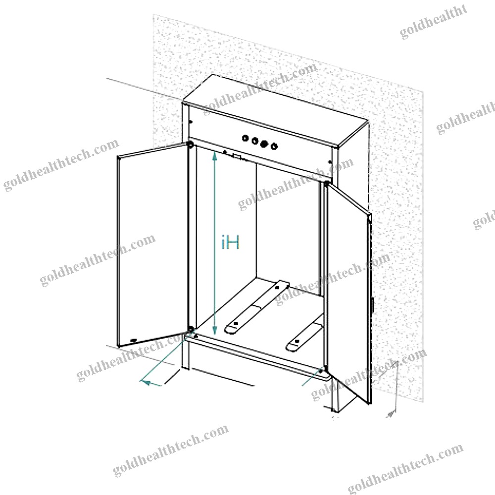 Wall-Mounted Pass-Through