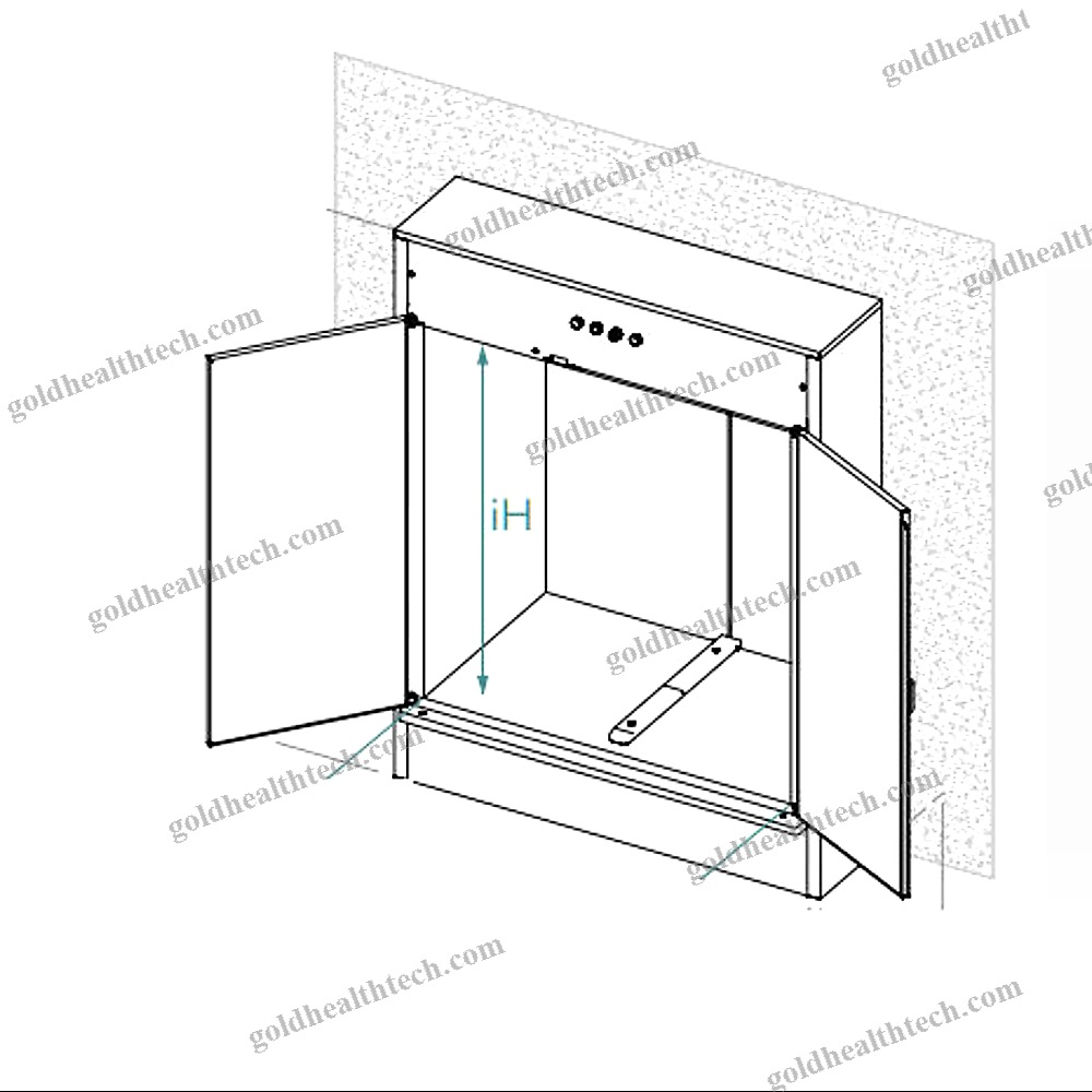 Wall-Mounted Pass-Through