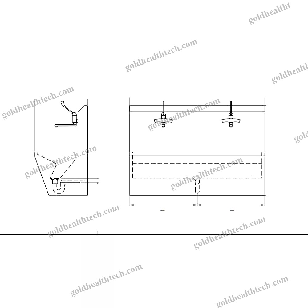 2-Station Surgical Sink
