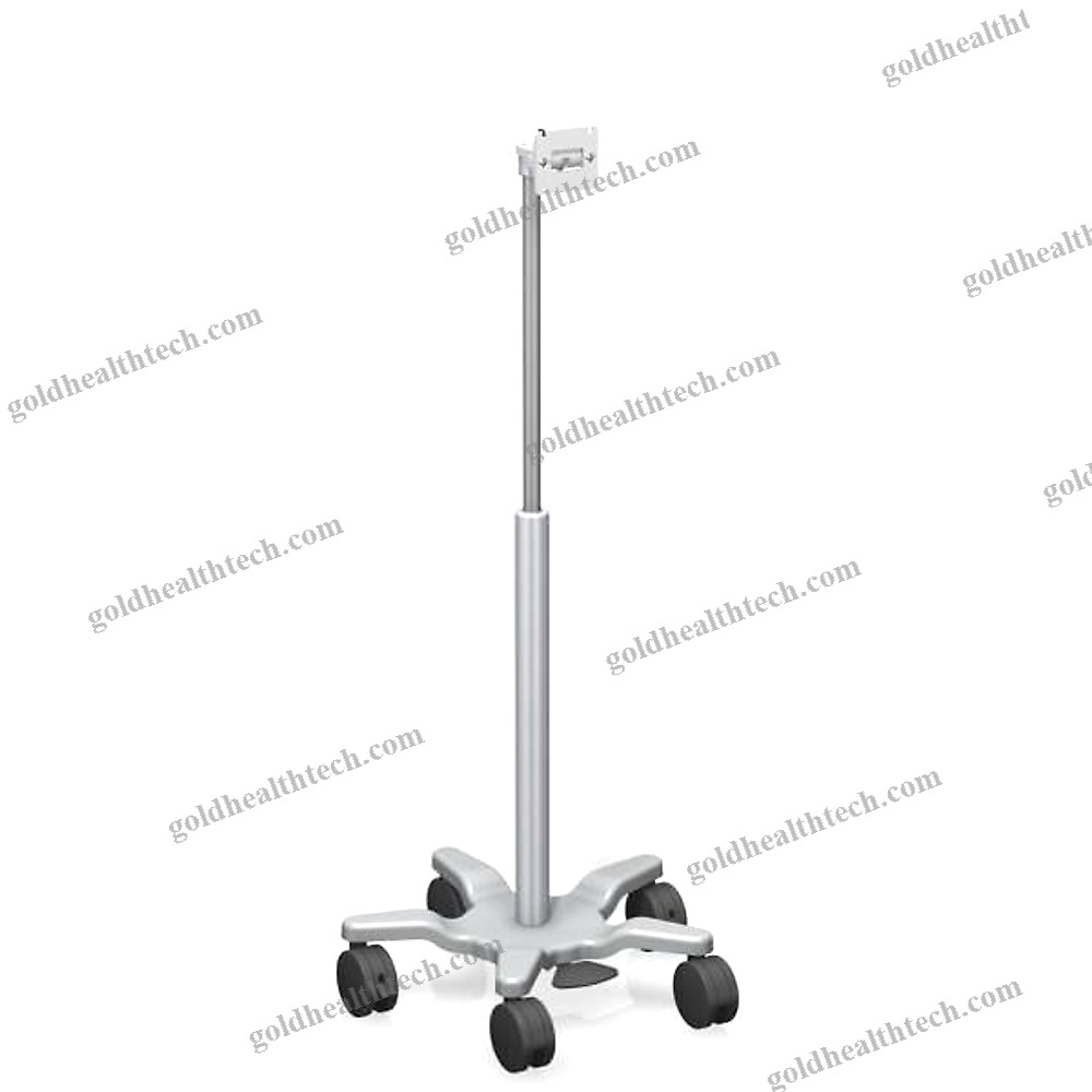 Monitor Support Pole On Casters
