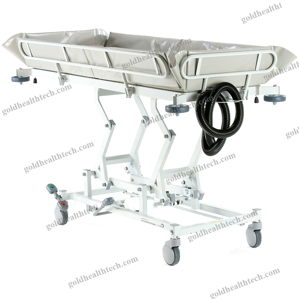 Height-Adjustable Shower Trolley