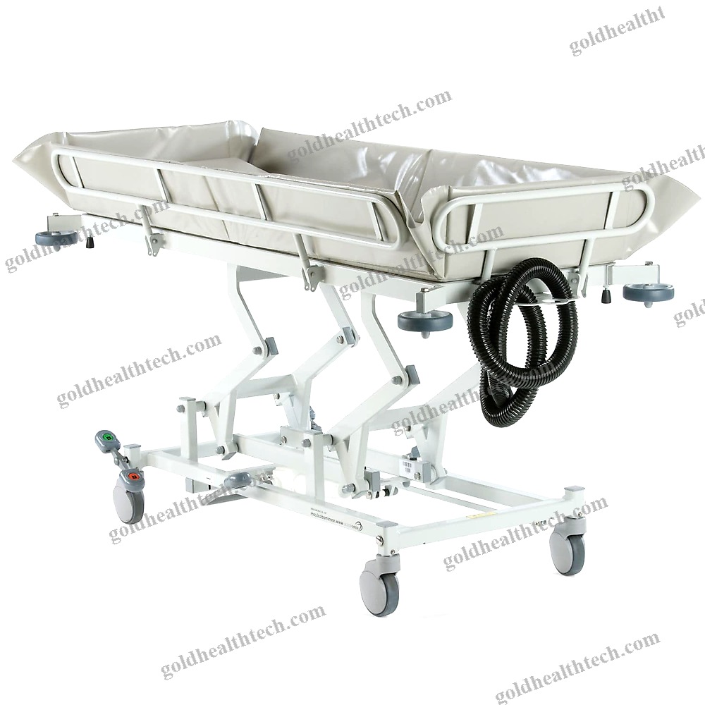 Height-Adjustable Shower Trolley