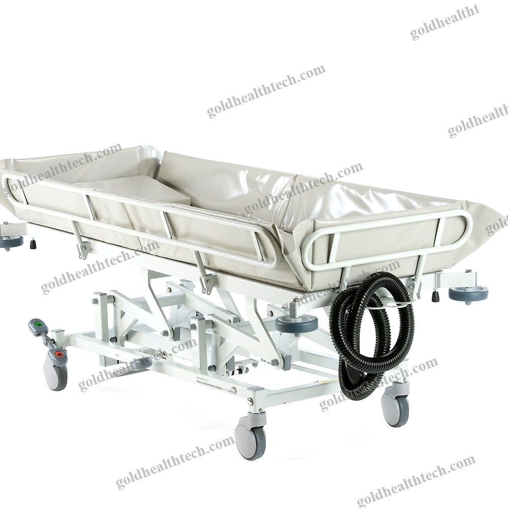 Height-Adjustable Shower Trolley