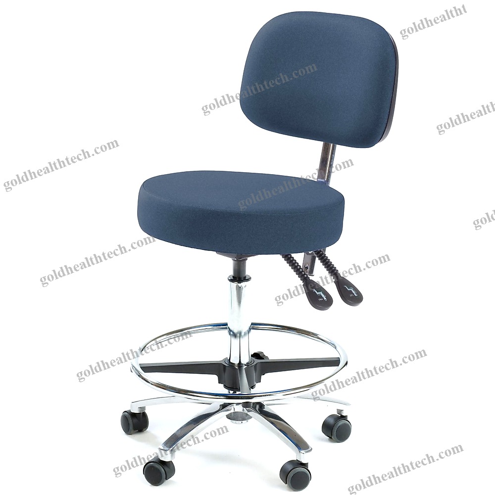 Height-Adjustable Doctor'S Chair