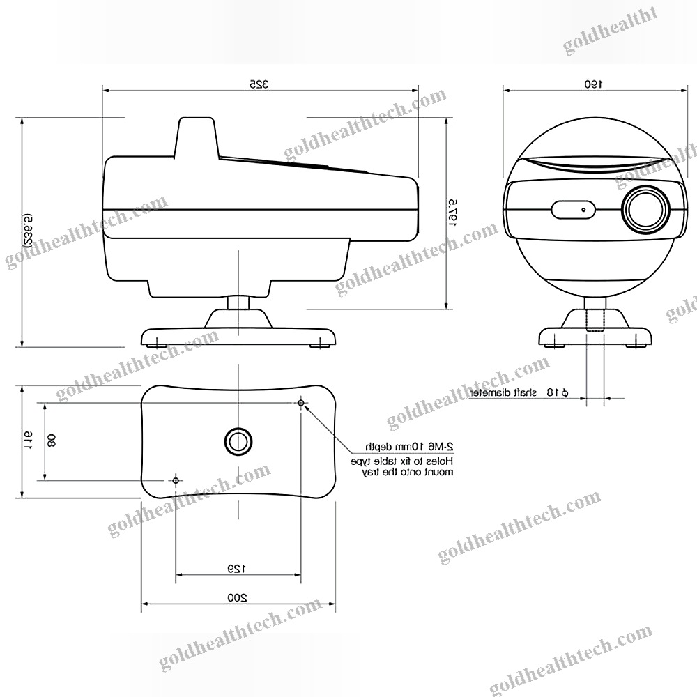 Remote-Controlled Ophthalmic Chart Projector