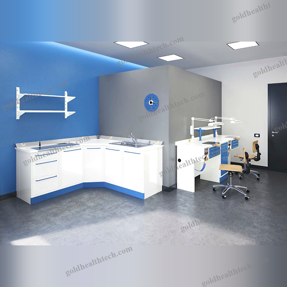 Dental Laboratory Workstation With Light
