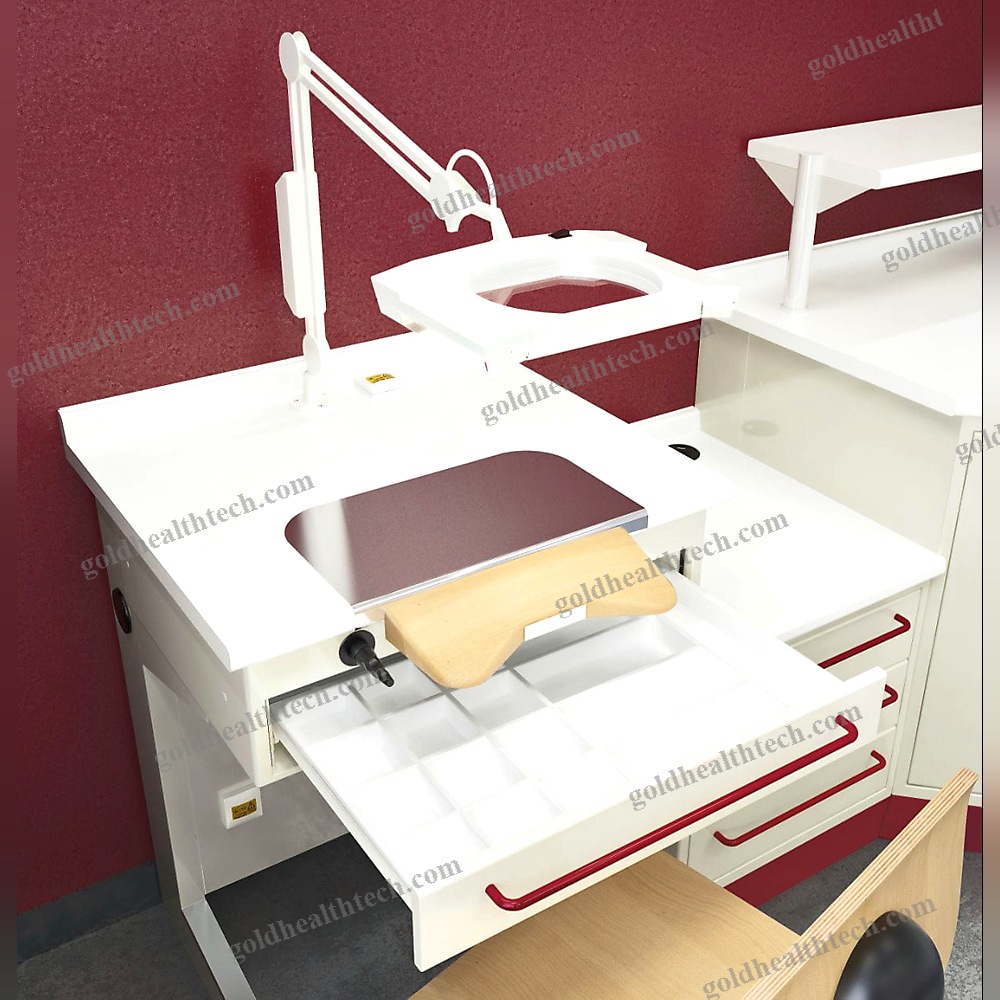 Dental Laboratory Workstation With Light