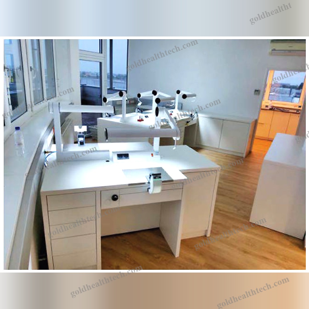 Dental Laboratory Workstation With Shelves