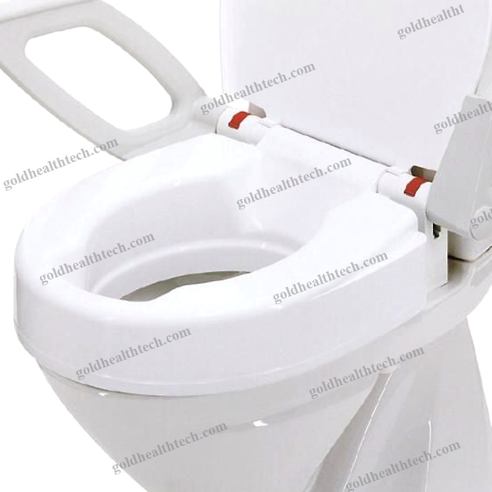 Raised Toilet Seat With Armrests
