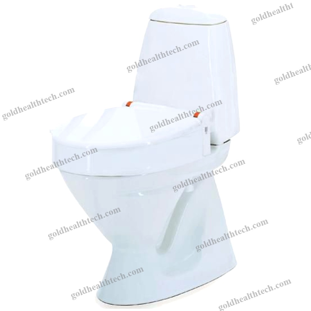 Raised Toilet Seat With Armrests