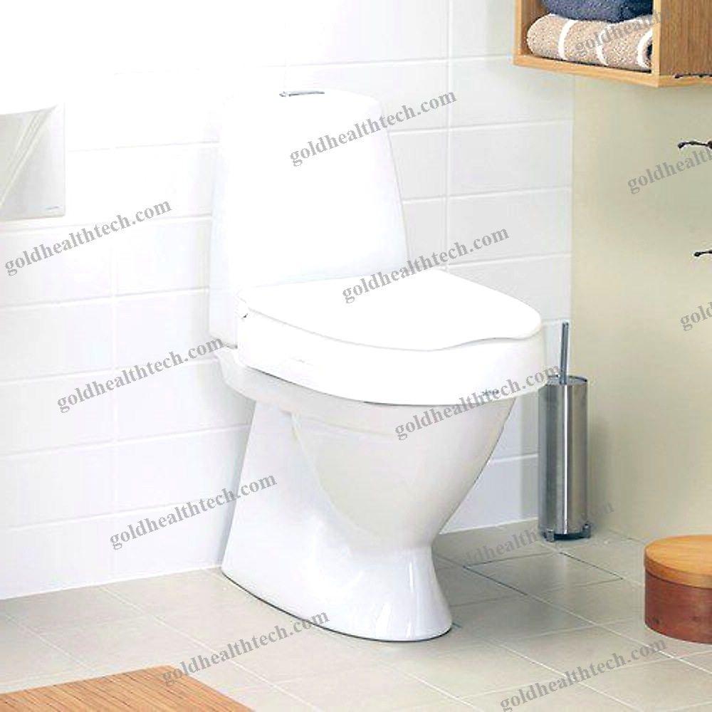 Raised Toilet Seat With Armrests