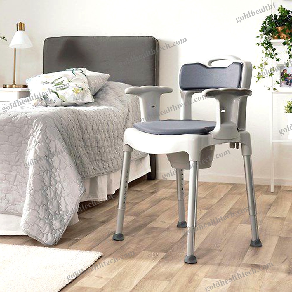 Commode Chair With Armrests