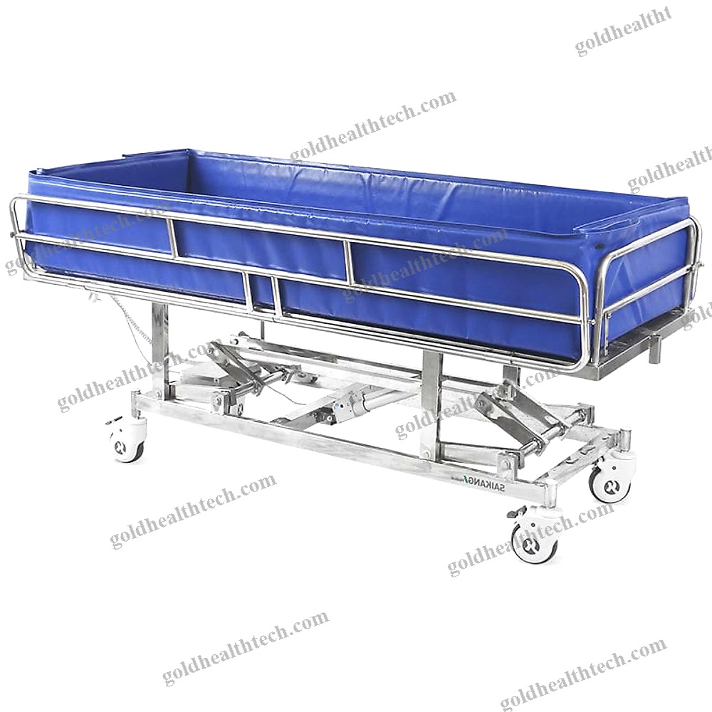Height-Adjustable Shower Trolley