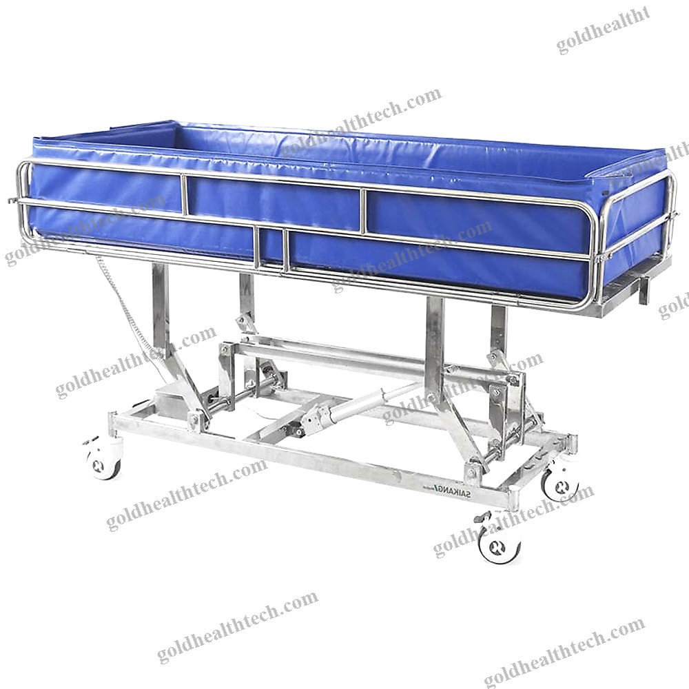Height-Adjustable Shower Trolley