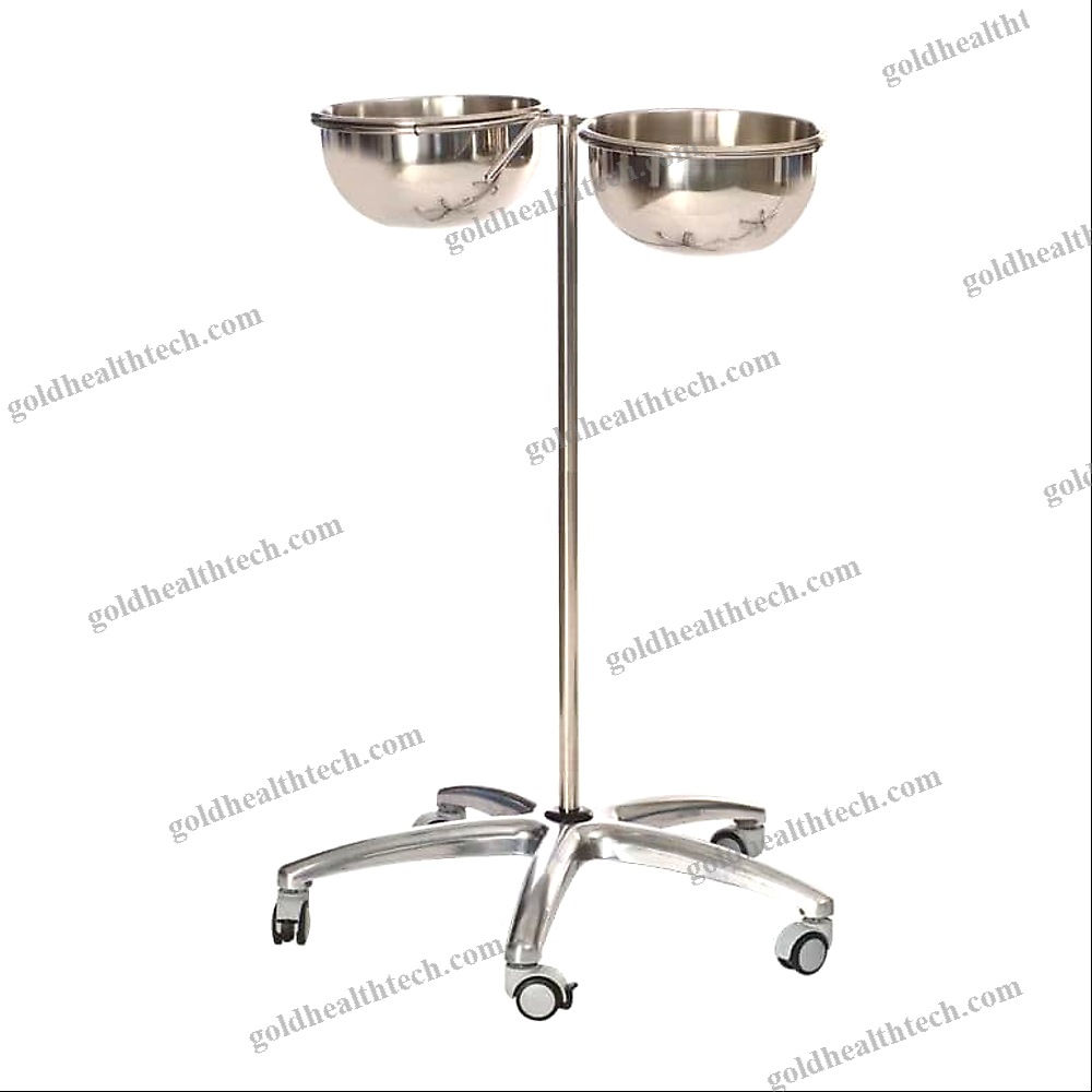 Double Bin Surgical Basin Stand