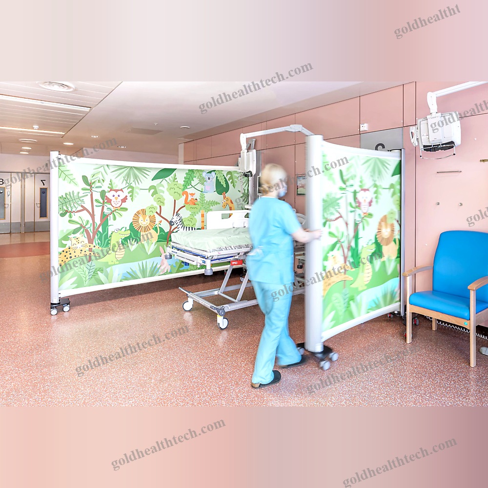 Hospital Screen On Casters