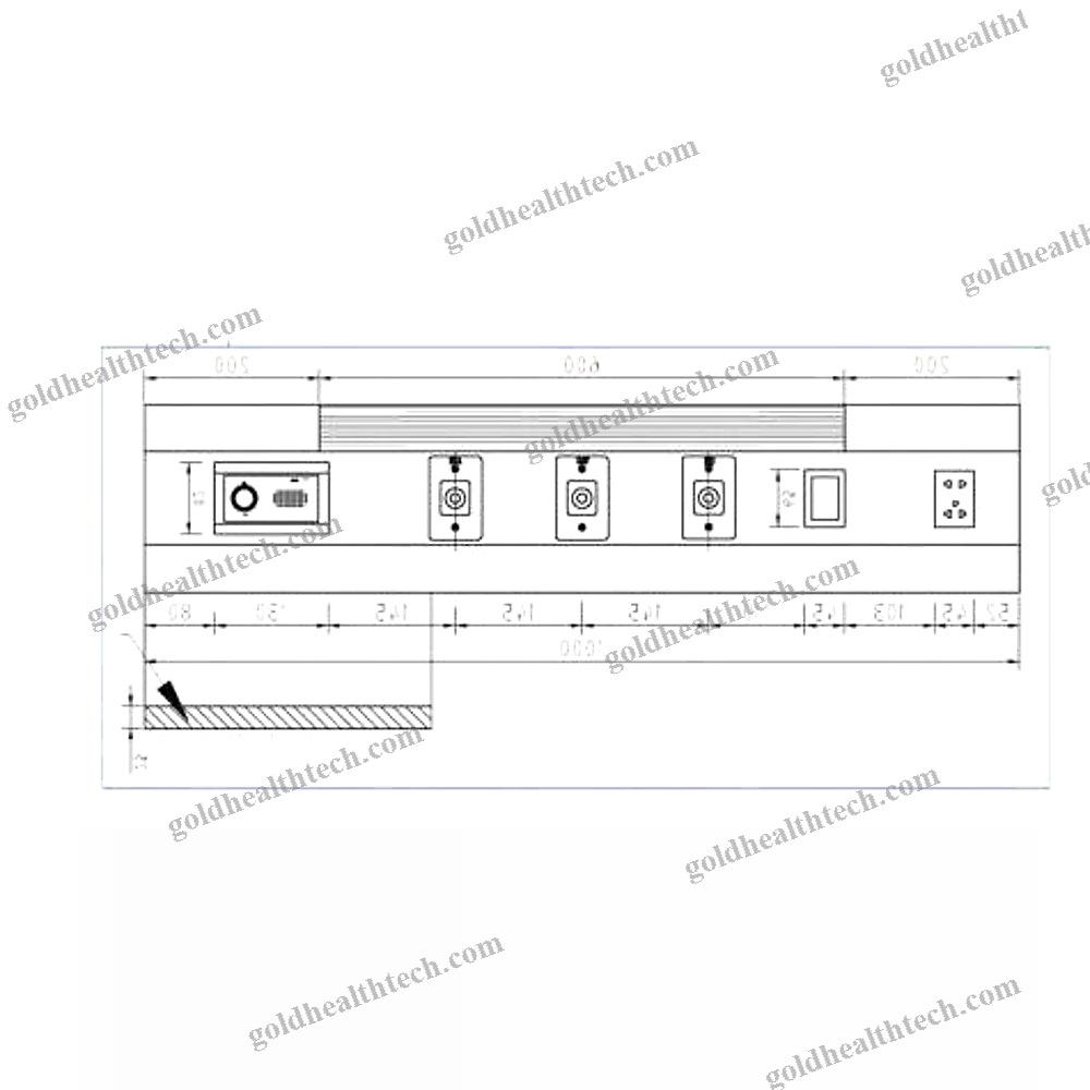 Wall-Mounted Bed Head Unit