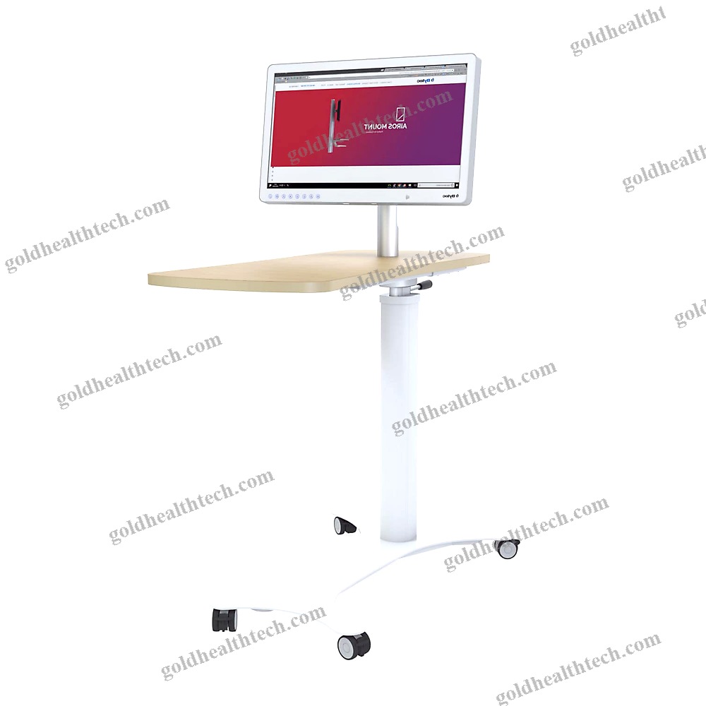 Height-Adjustable Telemedicine Cart