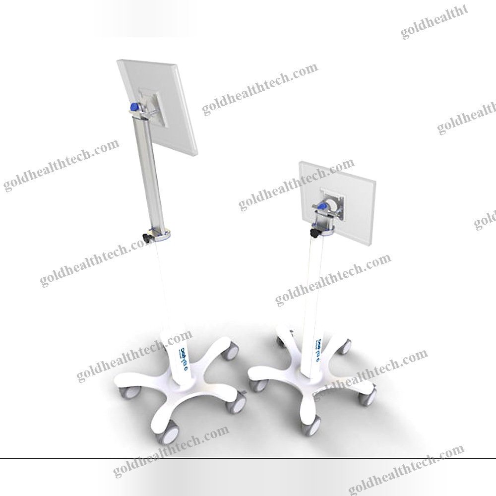 Monitor Support Pole On Casters