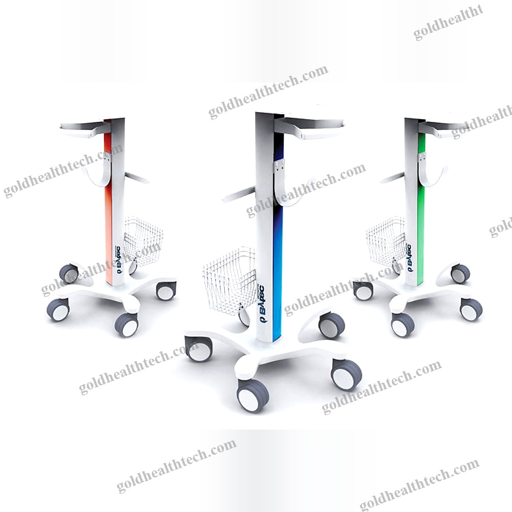 Monitor Support Pole On Casters