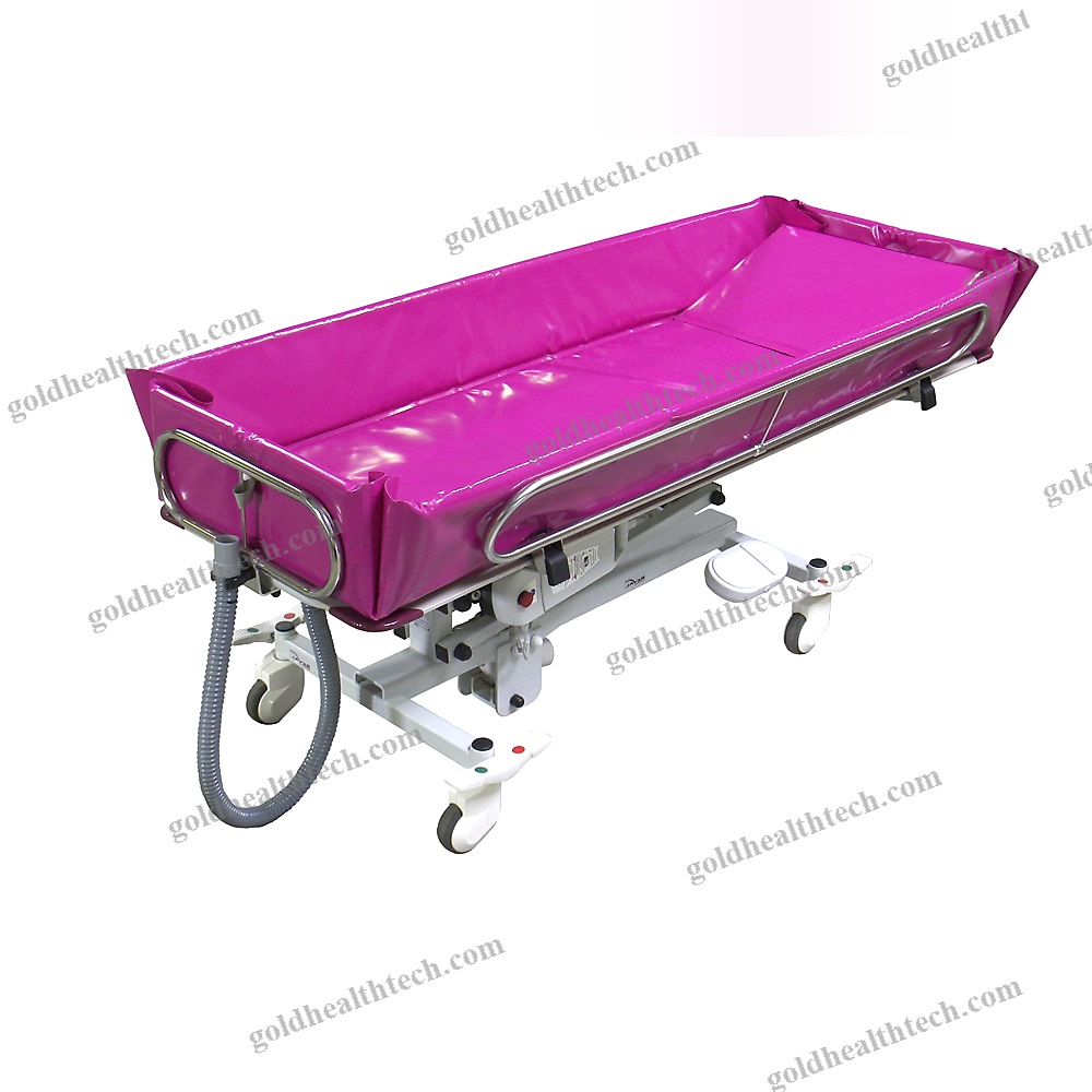 Height-Adjustable Shower Trolley