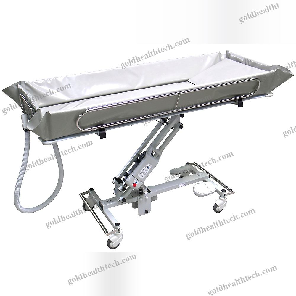 Height-Adjustable Shower Trolley
